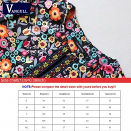 Vangull New Spring Botanical Jacket Autumn Basic Jacket for Women Multicolor Collarless Elegant Jackets and Coats Feminina