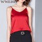 WWENN Harness Silk Blouse Shirt Women Tops High Quality Spring Summer Casual 7 Colors Shirt Sleeveless Blouse Women Blusas32794933453