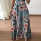 Women Long Maxi Dress 2019 Summer Floral Print Boho Style Beach Dress Casual Short Sleeve Bandage Party Dress Vestidos Plus Size