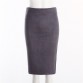 Women Midi Skirts Suede Solid 7 Colors Pencil Skirt Female Autumn Winter High Waist Bodycon Vintage Suede Split Stretchy SP012