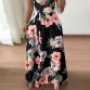 Women Summer Dress 2019 Casual Short Sleeve Long Dress Boho Floral Print Maxi Dress Turtleneck Bandage Elegant Dresses Vestido