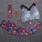 Women Yoga Fitness Sports Sets Gym Workout Sportswear 3pcs/Set Tracksuits Headband+Bra+Printed Yoga Pants Sport Leggings Suits32656852050